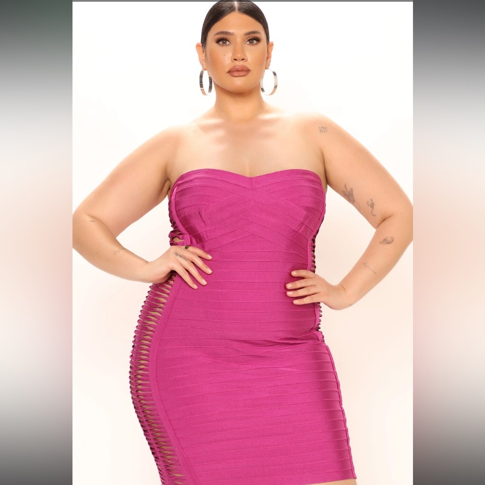 Fashionnova going out bandage mini dress size 3x